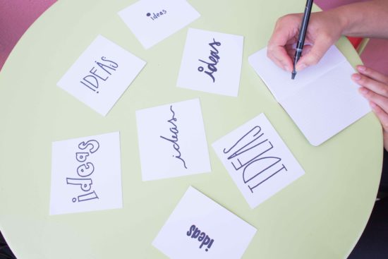 Write ideas in an outline first