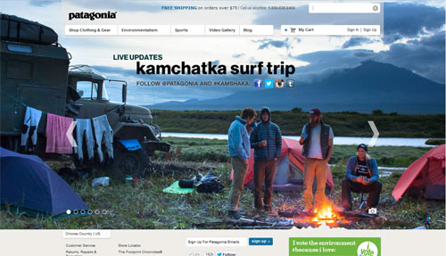 patagonia_oldtruck_campfire Atlantic BT Marty's Favorite Ecommerce Patagonia exmaples