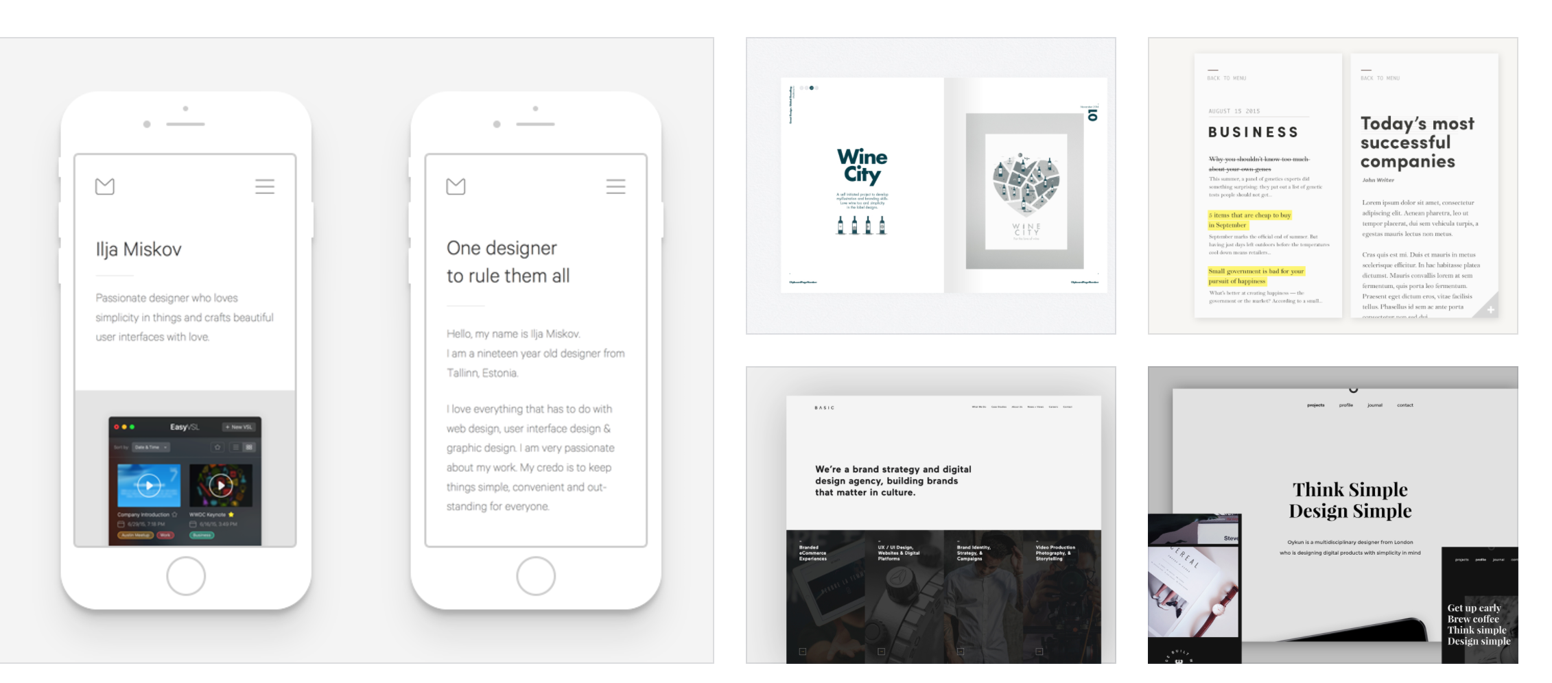 The mood board allows designers to share visual notes on the look and feel of your website or application.