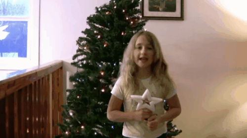 xmas tree falling over