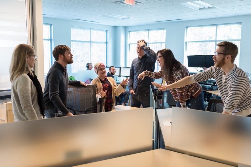 ABT employees in heated discussion