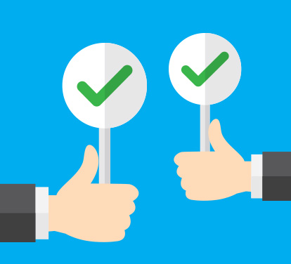 Thumbs up in agreement as all government stakeholders and project members work together