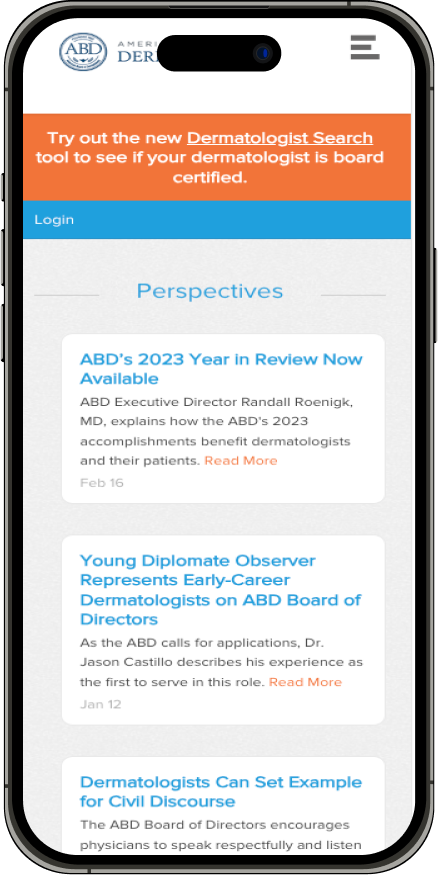American Board of Dermatology Mobile