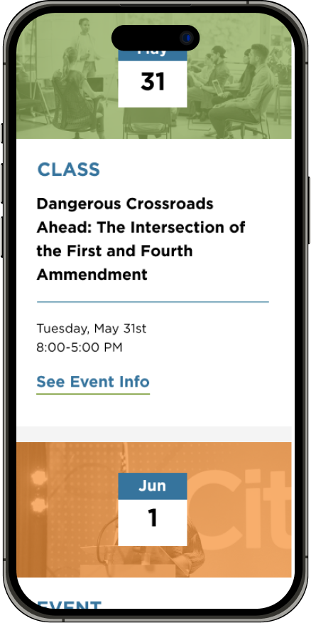 NCLM Mobile view